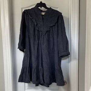 Universal Thread Dark Gray Ruffle Dress